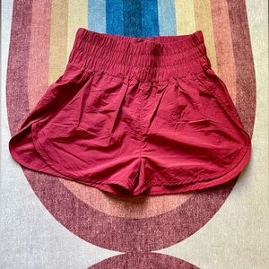 Zenana red athletic shorts
